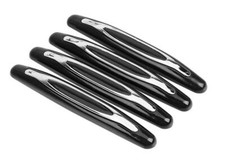 4x Black/Chrome Door Boot