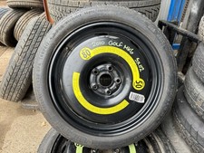 VW GOLF MK5 1K MK6 5K MK7 18" SPACE SAVER SPARE WHEEL & 125 70 18 TYRE 5x112