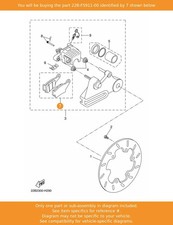 OEM YAMAHA Pad, Caliper 2