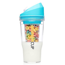 Crunch Cup On-the-Go Portable Milk Cereal Tumbler - Single Pack Blue