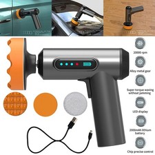 Car Polishing Machine Cordless Car Buffer Polisher Type-C Charging LED Display