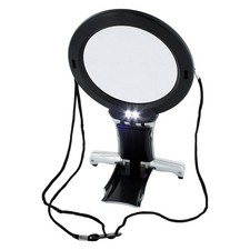 Hands-Free Magnifying Glass with Light 6X LED Lamp Magnifier for Reading Hobbies