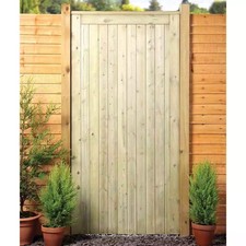 Framed Ledged & Braced Flat Top Timber Gate - 915 x 1829mm Height: 1829 mm Thick