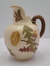 Royal Worcester Blush Ivory Pitcher. Shape 1094. Circa 1900s. Height 16cm