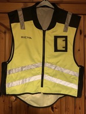 Richa Hi Viz Motorbike Vest Adj Size Security Waistcoat Worn Once Exc Cond S M L