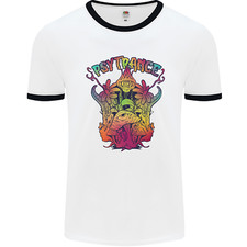 Psytrance Psychedelic Trance Music Psy Mens Ringer T-Shirt