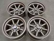 8"x15" JBW 8-SPOKE 4x100 ET0 MATT BRONZE WIDE WHEELS x4