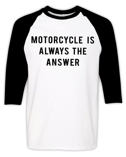 Motorcycle raglan shirt - motorcycle, t-shirt
