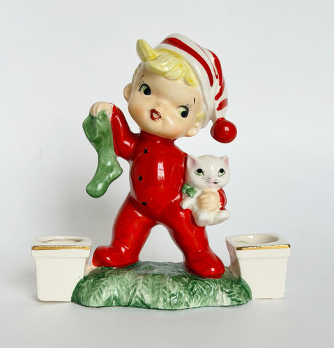 Norcrest christmas boy kitten - christmas,