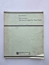 DAVID BROWN 780 SELECTAMATIC TRACTOR PARTS CATALOGUE