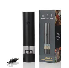 Rechargeable Kitchen Electric Salt Pepper Grinder Spice Adjustable Coarseness