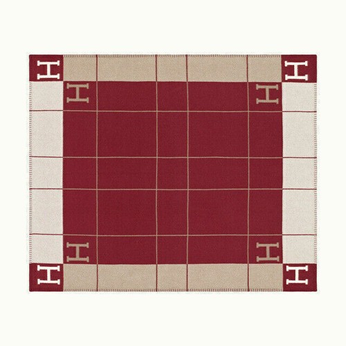 New plaid cashmere throw - new,