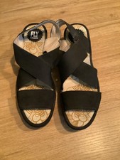 FLY London black wedge