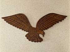 Vintage Wood Eagle Wall Plaque Wall Hanging Handmade Wooden Bird of Prey Art