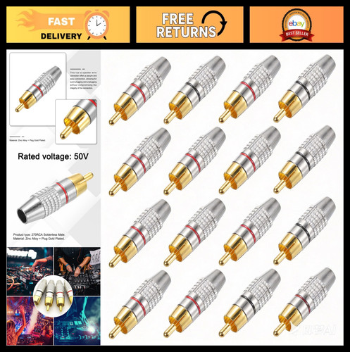 50pcs rca male plug - 50pcs,