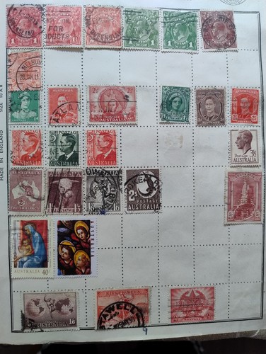 Vintage old australian postage - vintage/old,