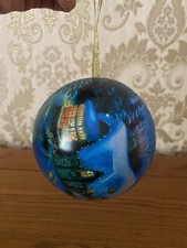 Christmas  Decoration Blue  Metal Ball for tea candy Gift good condition