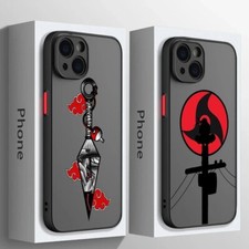 Anime Naruto Akatsuki Phone Case For iPhone 12 to 15 Pro/ Pro Max