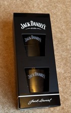 Set of 2 Jack Daniel’s Whiskey Rock Shot Glass Tumblers New In Gift Box Dad