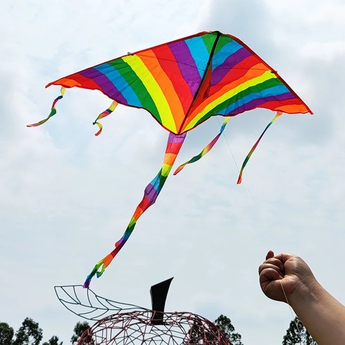 Easy fly colorful rainbow kite - fly,