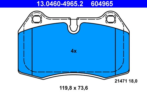 Front brake pad set disc - brake,