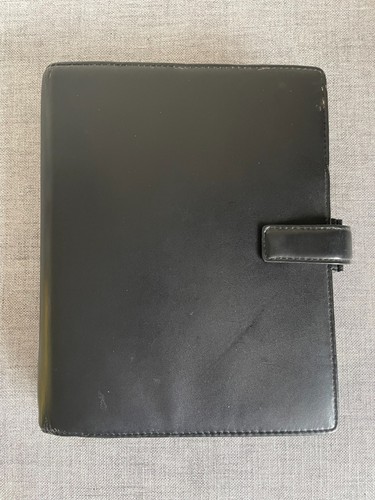 Filofax black deluxe leather - black,