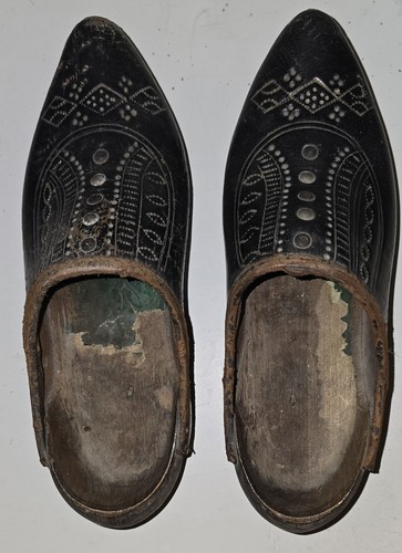 Vintage leather cloggs - vintage,