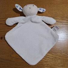 Tesco F&F Lamb Sheep Lamb Baby Comforter Soft Toy Soother Floral Ears Preloved