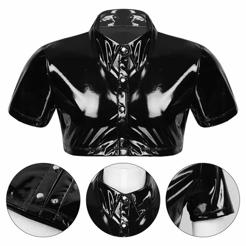 Crop tops blouse - m-3xl, mens