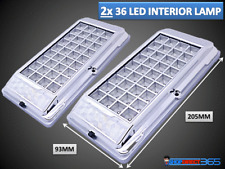 2x Bright White 36 LED Car Van