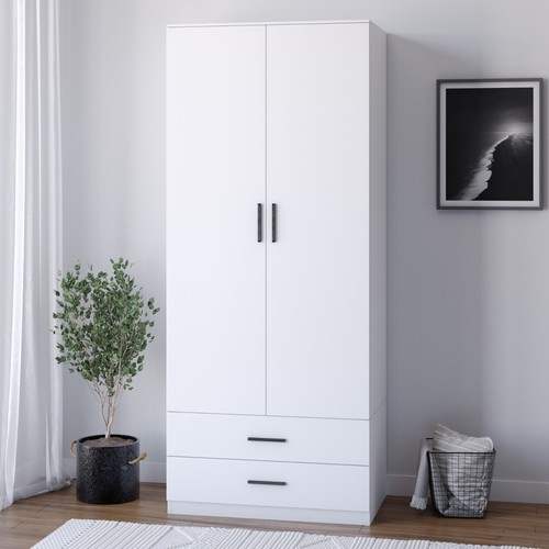 White wooden bedroom furniture - white,