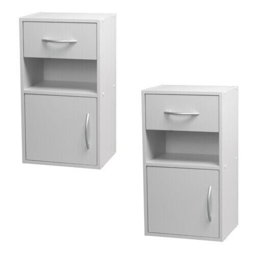 White wooden bedside cabinet - 2,