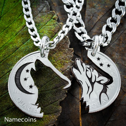 Howling tribal wolf - howling, moon