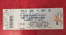 X FACTOR LIVE Concert Ticket