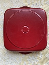 AGA Square Red Enamel Cast Iron Oven 25x25cm Roasting Baking Dish Pan