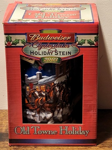 2003 budweiser holiday stein - 2003,