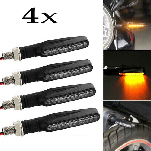 Black motorcycle led turn - led,