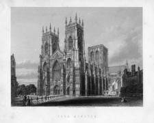 YORK MINSTER Original Antique
