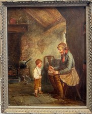 Antique Painting :  Cottage
