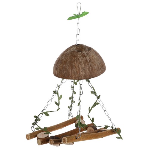 Wooden bird swing perch - bird,
