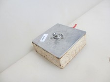 Vintage Nickel Brass Light Switch Industrial Factory Art Deco Antiques Iron Old