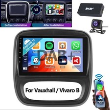 DAB+ Android 13 Car Stereo Radio For Vauxhall Vivaro B 2014-2019 GPS Sat Nav 64G
