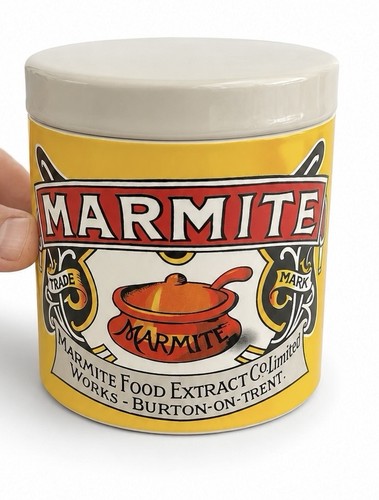 Marmite ceramic storage jar - marmite,