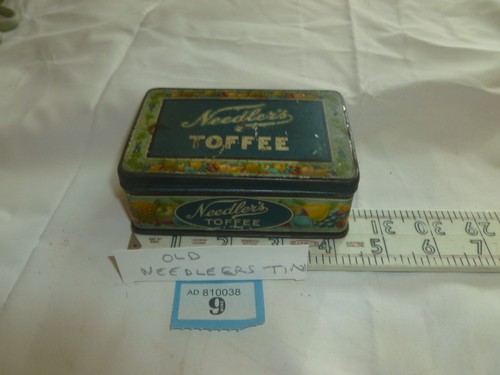 Vintage needler toffee - vintage, tin