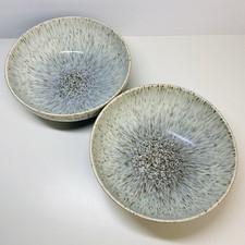 Denby Halo Speckle Cereal Bowl x 2 - Good Used Condition