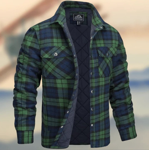 New men plaid work - new,