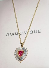 DIAMONIQUE RED LOVE HEART