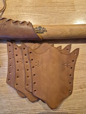 Leather overstrike for