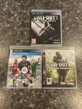 PS3 PlayStation 3 Games X3 Call Of Duty 4, FIFA 13, Call Of Duty Black Ops ll