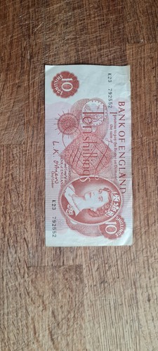 England ten shillings banknote - ten,